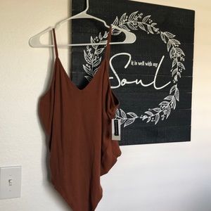 Plus Size Rust Bodysuit